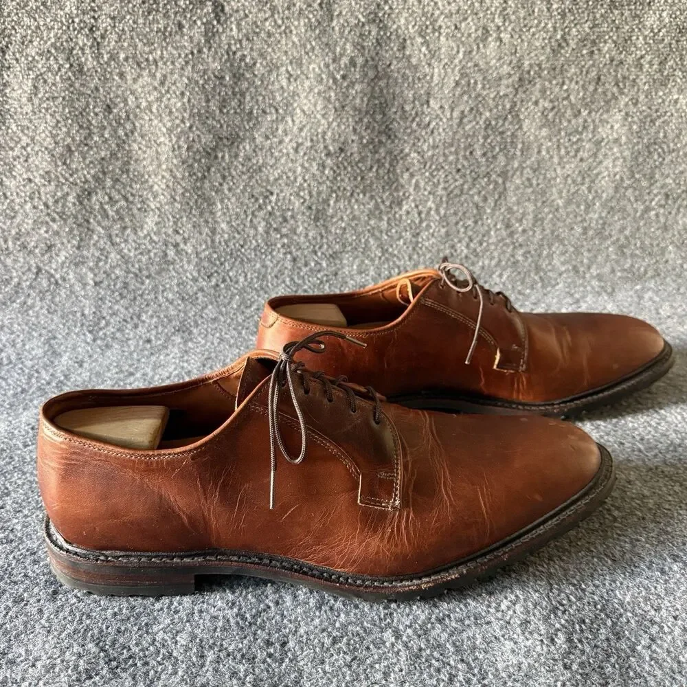 Allen Edmonds Black Hills Brown Leather Derby Dress Shoes Men's Size 14